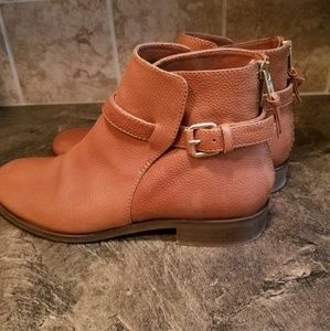J. Crew camel leather booties